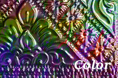 Tin box made colorful